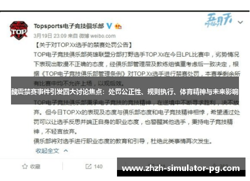 魏震禁赛事件引发四大讨论焦点:处罚公正性、规则执行、体育精神与未来影响 魏震禁赛事件引发四大讨论焦点:处罚公正性、规则执行、体育精神与未来影响